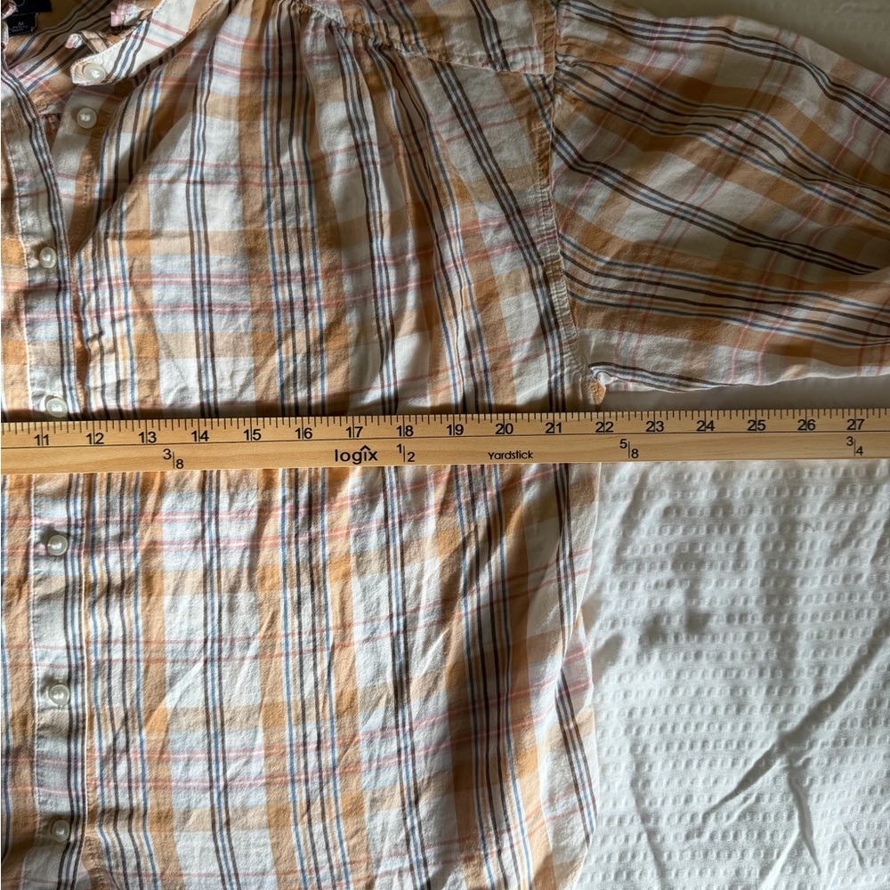GAP Neutral Plaid Button up shirt - Picture 5 of 6